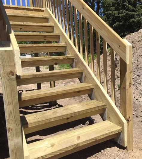 Deck Stairs Using The I Stair Deck Bracket Building A