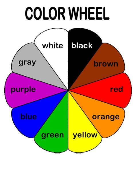 The Color Wheel Helps Preschoolers Associate Basic Colors With Their