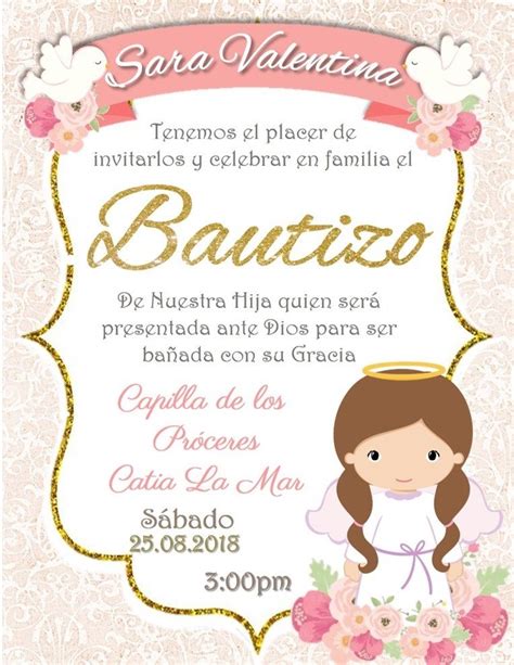 Invitaciones Bautizo Whatsapp