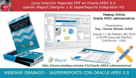 Webinar Integración Sin Costo De Jasperreports En Oracle Apex 50