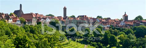 Panorama Of Rothenburg Ob Der Tauber Stock Photos