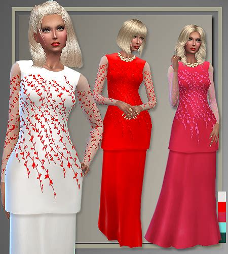 Sims 4 Ccs The Best “party Dresses By Monique Lhuillier” By All
