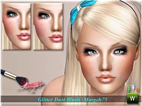 Margeh 75s Glimmer Dust Blush Blush Blush Makeup Sims 3 Makeup