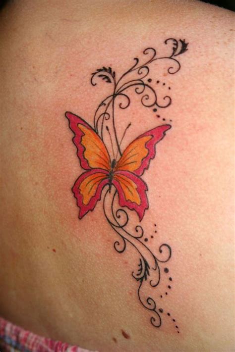 Swirl Butterfly Tattoo Designs Palmleafnailarttutorial