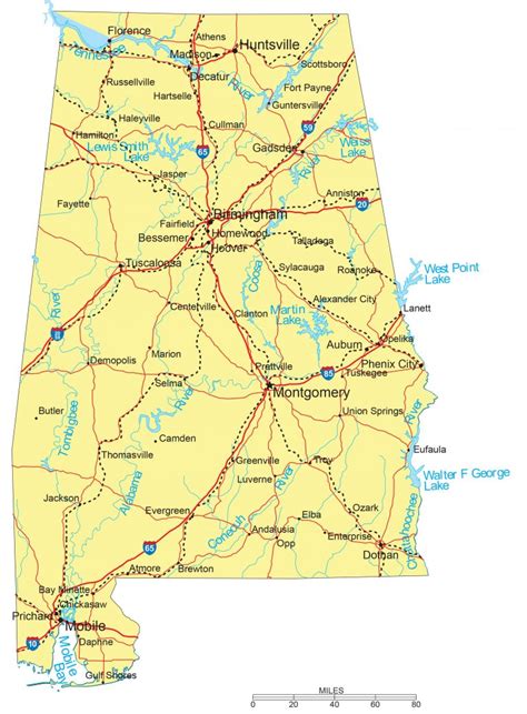 Alabama County Maps Interactive History And Complete List