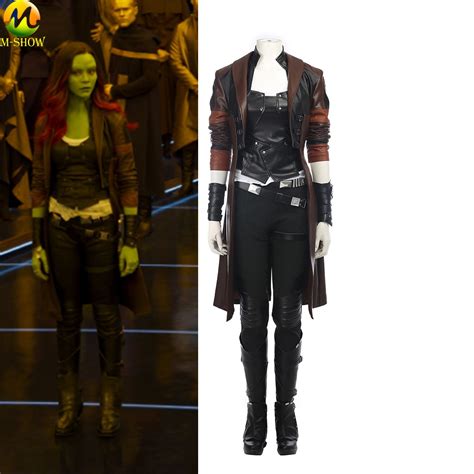 Guardians Of The Galaxy 2 Cosplay Costume Adult Women Gamora Cosplay