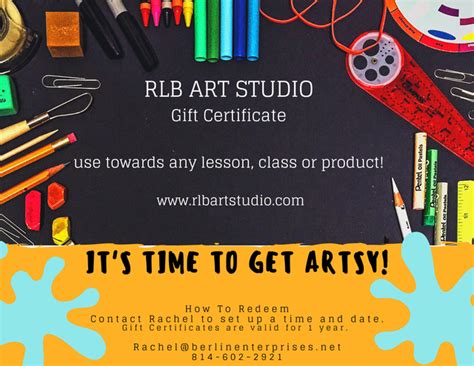 Rlb Art Studio T Certificate