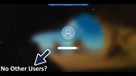 Windows 10 The Other User Option On Login Screen Is Missing Youtube