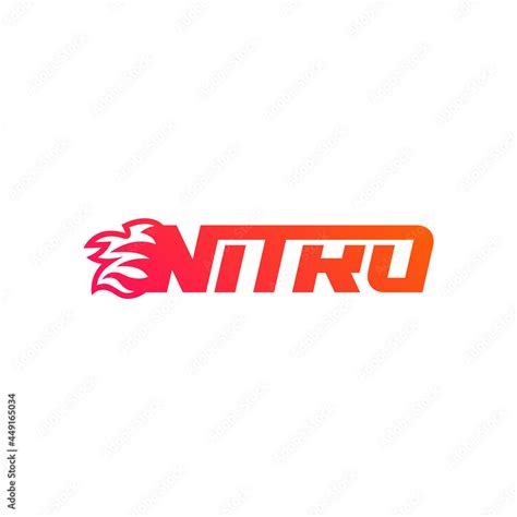Nitro Company Logo Design Stock Vector Adobe Stock