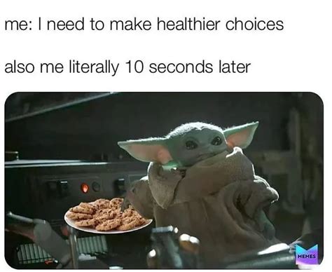 10 Adorable Baby Yoda Memes About Food We Can All Relate To Yoda