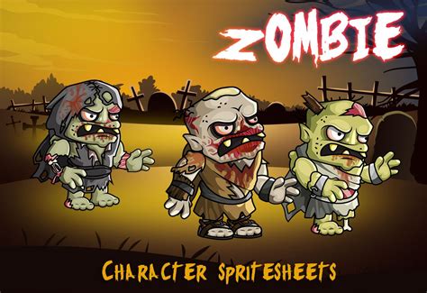 2d Fantasy Zombie Character Sprite