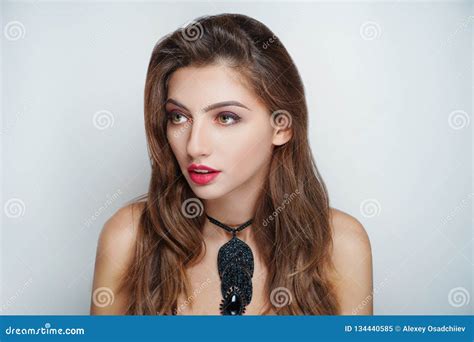 Woman Beauty Brunette Hair Stock Image Image Of Beauty