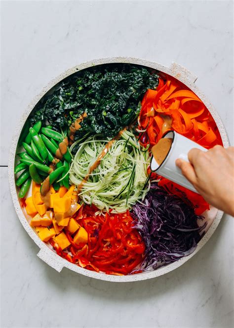 Fresh Rainbow Peanut Noodle Salad 30 Minutes Simple Ingredients Big