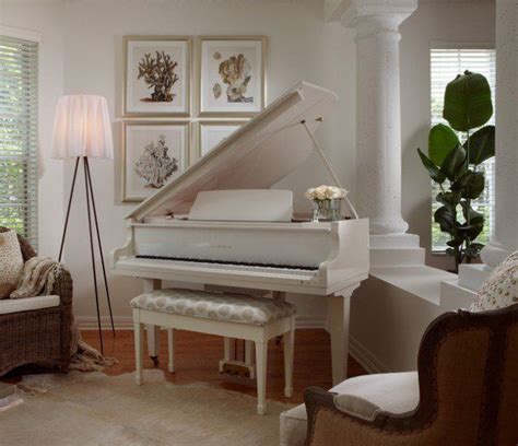 The front is aged sheet music with a super imposed baby grand piano; 19 Creative Ways How To Decorate Living Room with Piano ...
