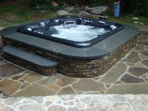 Yet, the first thinga�that comes to our mind is, of course, the. Stone Hot Tub | Patio remodel | Pinterest | Awesome ...