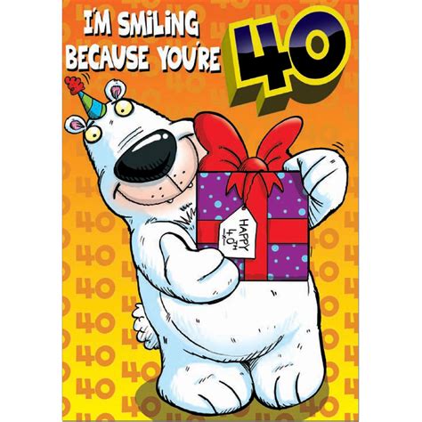 Doodlecards Funny 40th Birthday Card Age 40 Medium Doodlecards