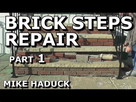 Not at any of the edges. How I repair brick steps (Part 1 of 2) Mike Haduck - YouTube