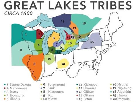 Great Lakes Tribes Circa 1600 Santee Dakota 6 Potawatomi Kickapoo 16