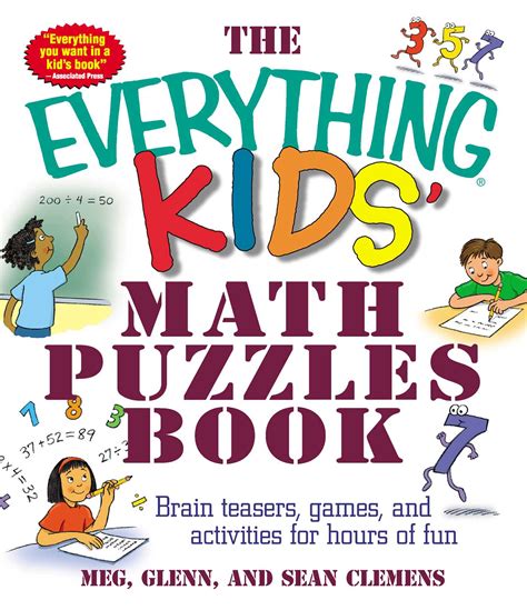 The Everything Kids Math Puzzles Book Book By Meg Clemens Sean