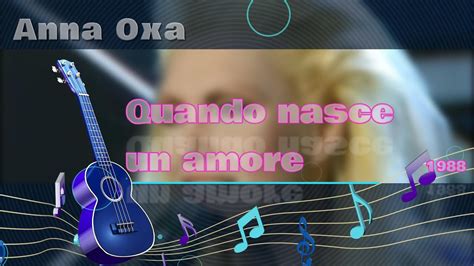 Anna Oxa Quando Nasce Un Amore Karaoke Youtube