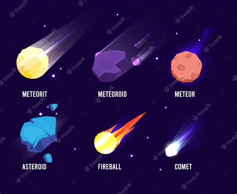 La Astronomía Del Universo Brillante Estableció La Colección De Cometas