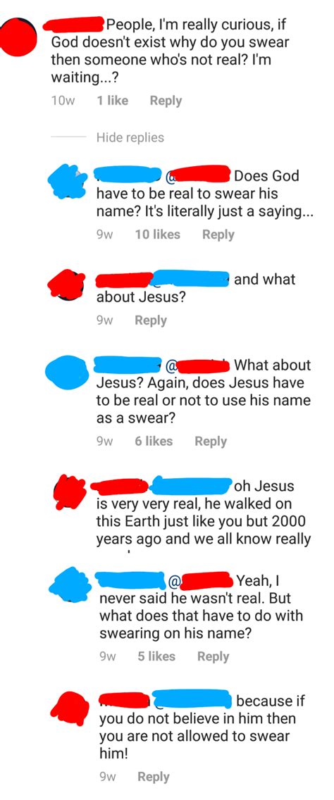 You Cant Say Oh My God Or Jesus Christ Unless Youre A Christian Rgatekeeping