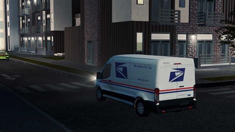 Mail Usps 2017 Ford Transit Mod For Cities Skylines