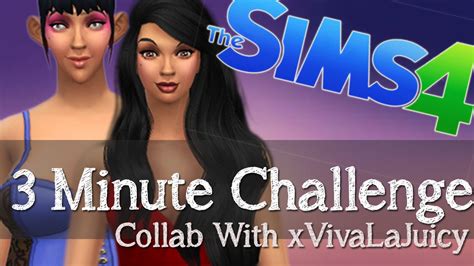 The Sims 4 3 Minute Cas Challenge Collab W Xvivalajuicy Youtube