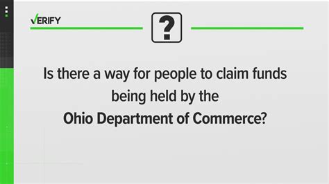 Verify Is There A Way For People To Claim Funds Being Held By The Ohio