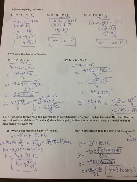 Products by gina wilson (all things. 55b Worksheet Completing The Square | Kids Activities