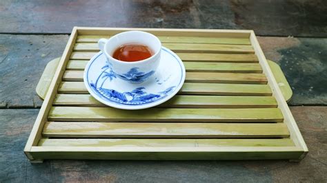 Diy Tea Tray From Bamboo Bamboo Furniture Youtube