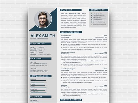 07900257283 email check out the templates below for more cv samples Curriculum Vitae Template | Mt Home Arts