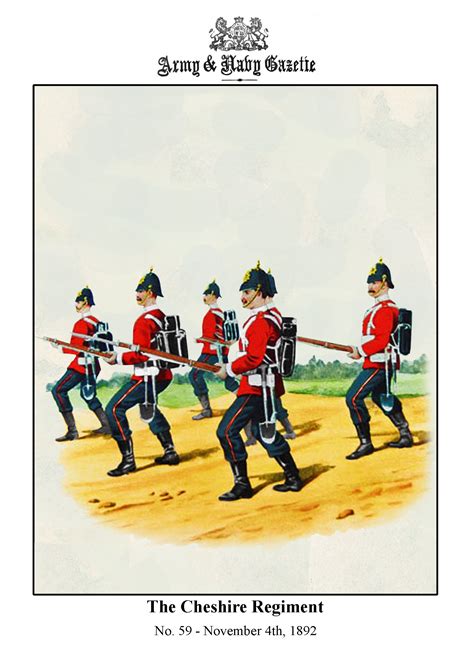 British The Cheshire Regiment C1890 By Rsimkin British Army