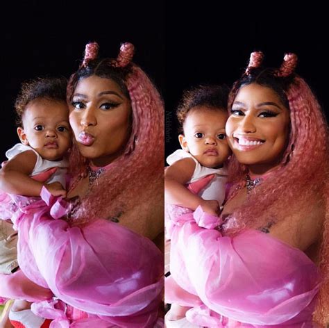 Nicki Minaj Baby Boy Snooki Tweets Makeup Free Photo With Baby