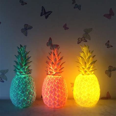 Lampara Piña O Piña Colada Lamp Pineapple Lamp In Yellow Pink Or Mint