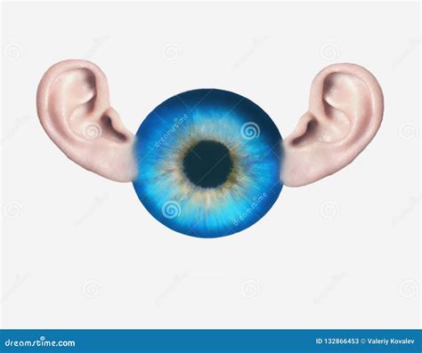 Eye And Ears All Seeing And All Hearing Stock Image Image Of