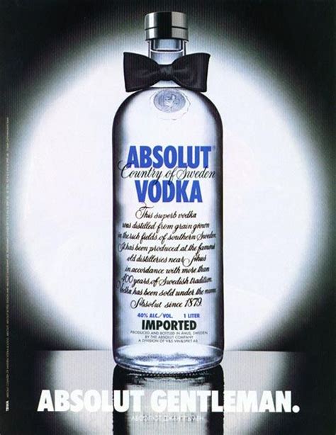Absolut Gentleman I Have Always Loved Absolut Adsthis Is One Of My