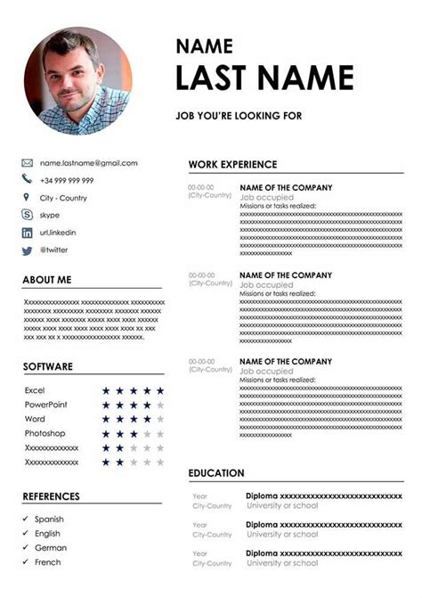 ✅ free cv download ! download the best cv format free cv template for word ...