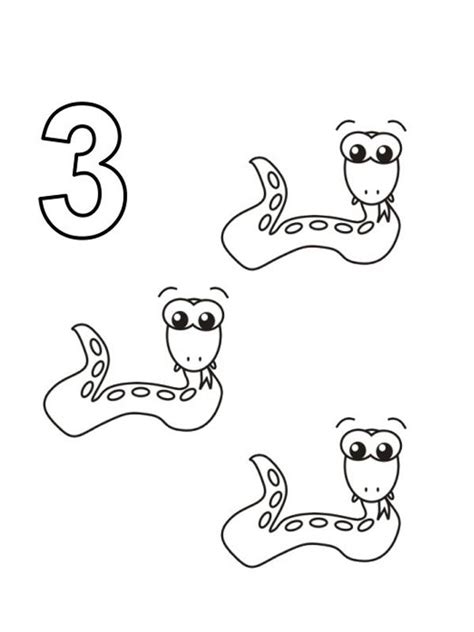 Bojanke Za Decu Brojevi Snake Coloring Pages Coloring