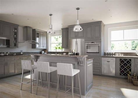 5.0 ( 9) contact supplier. Pre-Assembled Kitchen Cabinets - The RTA Store | Grey kitchen cabinets, Assembled kitchen ...