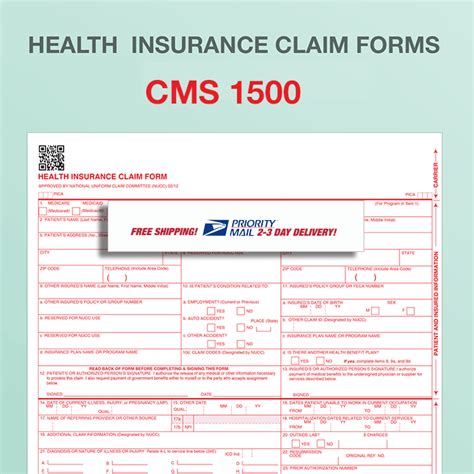 Cms 1500 Paper Claim Forms Fiachra Forms Charting Solutions