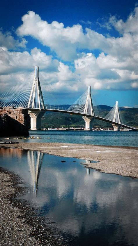 Rio Antirio Bridge Greece Bridge Visiting Greece Cable Stayed Bridge