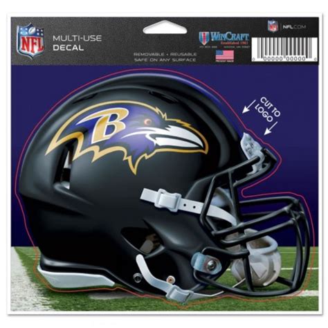 Baltimore Ravens Helmet 45x575 Die Cut Ultra Decal At Sticker Shoppe