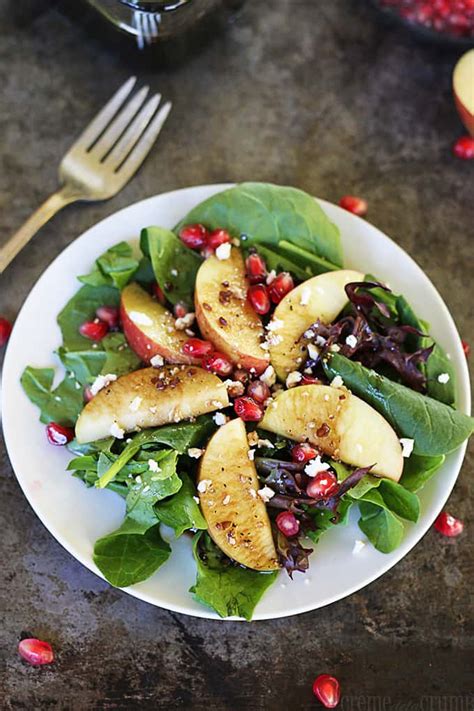 Apple Pomegranate Salad With Honey Balsamic Dressing The Recipe Critic