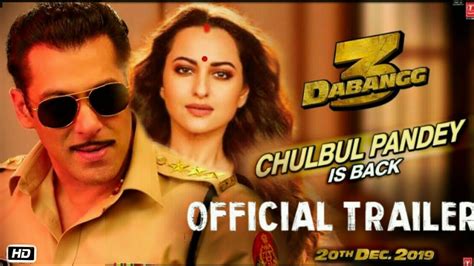 Dabangg 3 Official Trailer Out Salman Khan Sonakshi Sinha Prabhu Deva Kiccha Sudeep Youtube