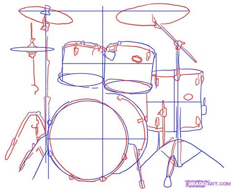 236x192 how to draw a drum set, cool. How To Draw Drums, Step by Step, Percussion, Musical Instruments, FREE Online Drawing Tutorial ...