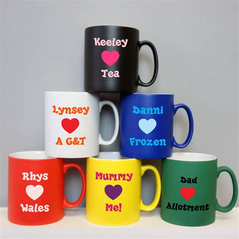 Personalised Love Mug By Simply Colors
