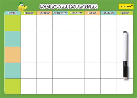 Weekly Planner Ttwplanb A4 Tower Kids