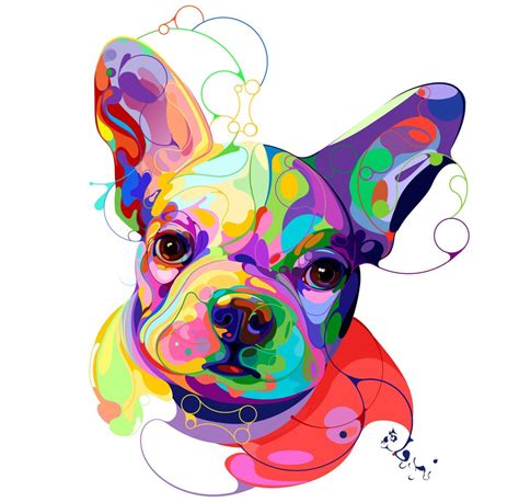 Kaleidoscopic Illustrations Of Expressive Dogs By Marina Okhromenko