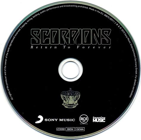 Scorpions Return To Forever 2015 Limited 50th Anniversary